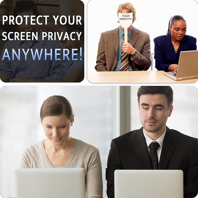 Magnetic Privacy Screen for MacBook Pro 15 Inch (2016-2019), Removable Anti Blue Light Glare Peep Filter Black out Screen Protector for Mac 15In Laptop Model (A1707, A1990)