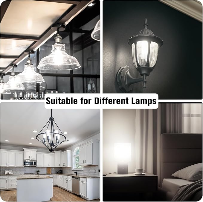 DAYBETTER 6 Pack Vintage LED Edison Bulbs, E26 Led Bulb 60W Equivalent, Dimmable Led Light Bulbs, High Brightness 800 LM Neutral White 4000K, ST58 Antique Filament Bulbs, Clear Glass Style for Home