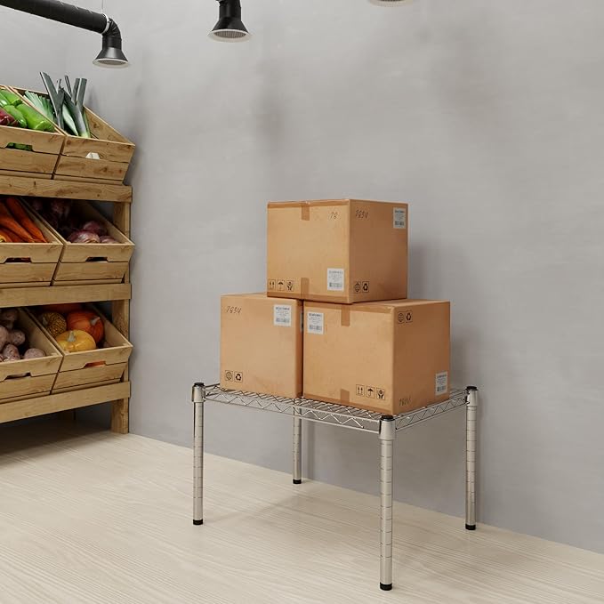 18" Deep x 24" Wide x 14" Height Wire Shelving Kit | 1-Tier | NSF Commercial Storage Rack Unit