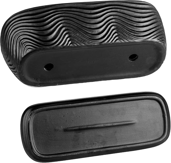 MyGift 13.5 inch Succulent Planter Pot, Oval Modern Ceramic Plant Box Container with Wave Textured Pattern and Removable Saucer Drip Tray (Black)