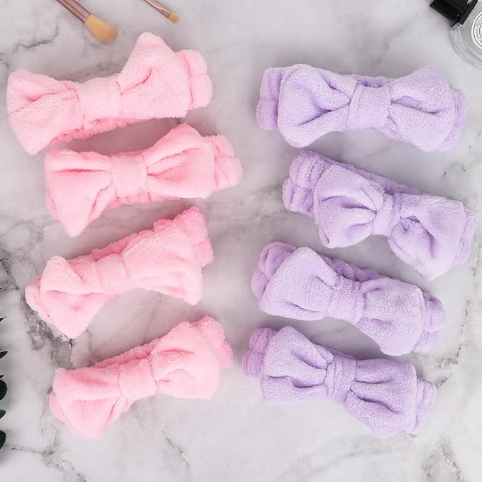Ondder Skincare Headband for Washing Face Spa Makeup Face Wash Headband Skin Care Headbands Terry Cloth Head Band Bachelorette Party Favors Spa Party Hair Accessories Bachelorette Gifts for Bride