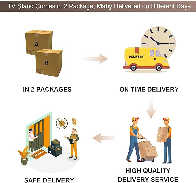 Farmhouse TV Stand for 80 Inch TVs, 37.4"Tall Entertainment Center w/Storage Cabinets and Sliding Barn Door, Media Console Cabinet w/Soundbar & Adjustable Shelves for Living Room, 70 inch (Brown)