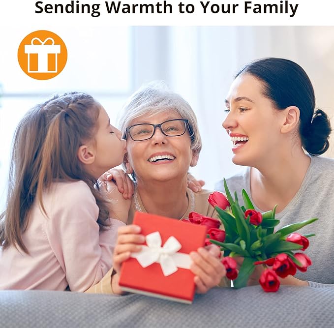 AKASO Heated Neck Wrap with 5000mAh Power Bank - Electric Heating Pad for Neck Pain Relief and Stiffness