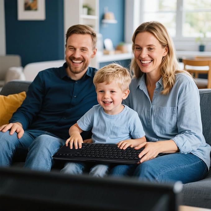 Wireless Bluetooth TouchPad Keyboard with Multi-Device Keyboard for Windows,Laptop,Tablet,Windows,Android,Chrome OS