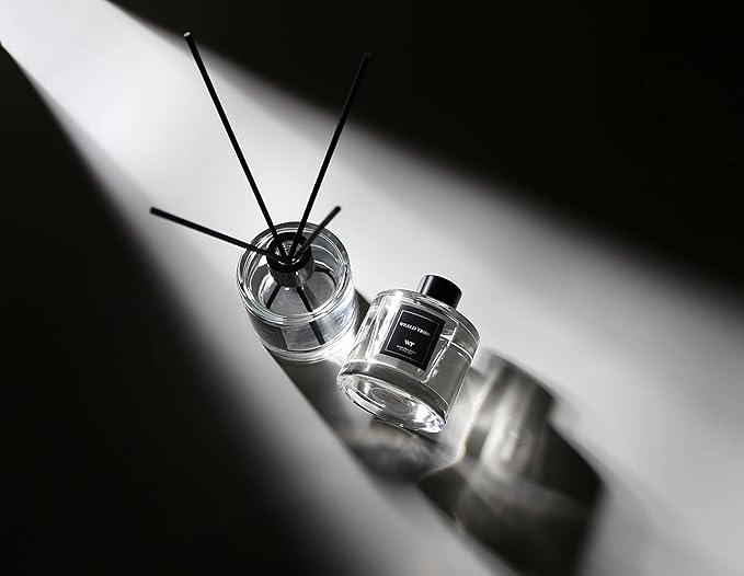 WEALD TRIBE Reed Diffuser Set Of 3 For Bathroom Air Fresheners, Oil Defusers Sticks | Bamboo, Sage & Sea Salt, Sandalwood Ebony Scent(1.7 fl oz Each Pack) Home Fragrance With 12 Sticks | Shelf Decor