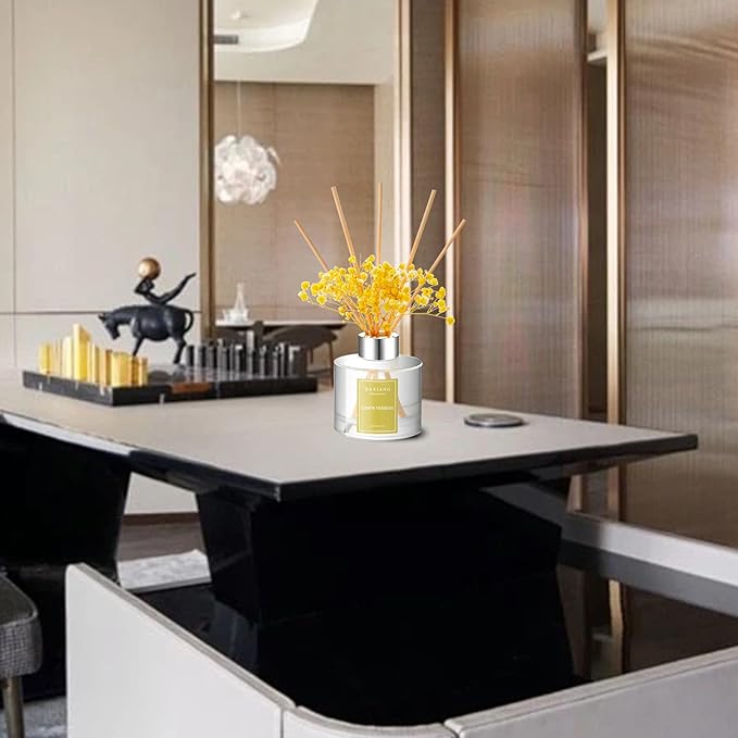 Sea Breath Reed Diffuser Set - 3.38 fl oz (100ml) Essential Oil with 6 Reed Sticks | Home & Bathroom Decor