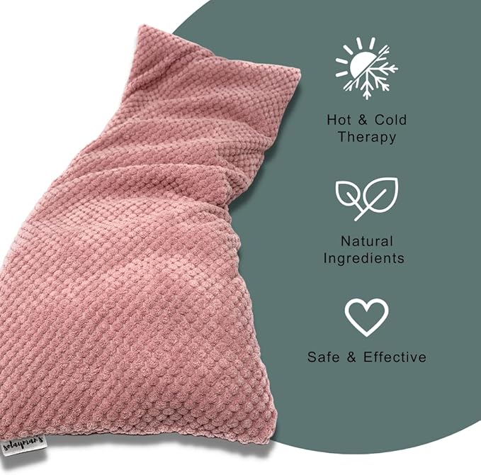 Solayman's Heating Pads for Cramps - Pink, Removable Cover, Lavender Scented