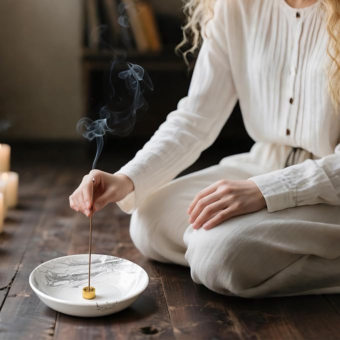 Incense Holder Spiritual Witchy Minimalist Decor for Home Decoration 6.2 ” Width