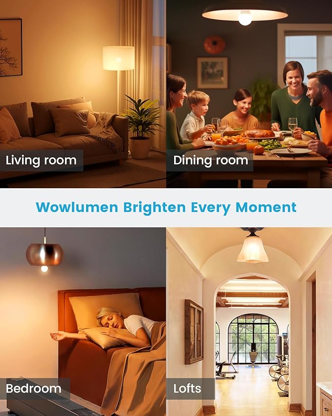 A19 LED Light Bulb,9W E26 Light Bulbs(60 Watt/80 Watt Equivalent),2700K Warm White,Non-Dimmable,800LM Standard Base for Bedroom, Kitchen, Living Room, Office,UL Listed,8 Packs