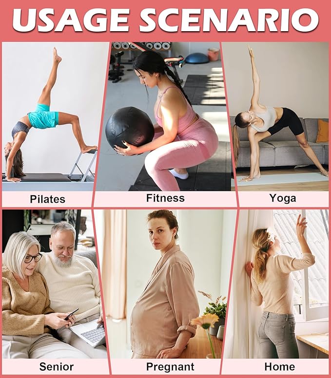 Breslatte Grip Socks Pilates Socks with Grips for Women Non Slip Grippers Womens