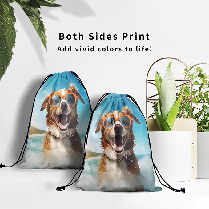 Nerxy Pet Gymnastics Grip Bag Dog Cat Drawstring Grip Bags Puppy Shoe Bag Gym Storage Pouch