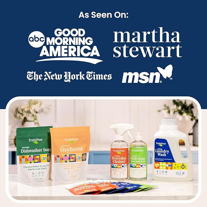 Dishwasher Detergent Powder | Natural Dish Detergent, Dishwasher Soap | Plastic Free, Plant-Based, Clean, Heavy Duty Hard Water Stain & Grease Remover | Fragrance Free | 12.5 oz (Pack of 1)