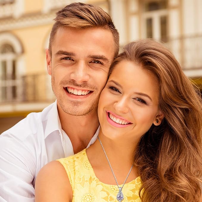 Blulu 4 Pcs Aromatherapy Essential Oil Diffuser Necklace for Women Christmas Locket Pendant Stainless Steel Necklace with 24 Pcs Refill Lava Stone Balls for Men Women Jewelry Accessory Birthday Gift