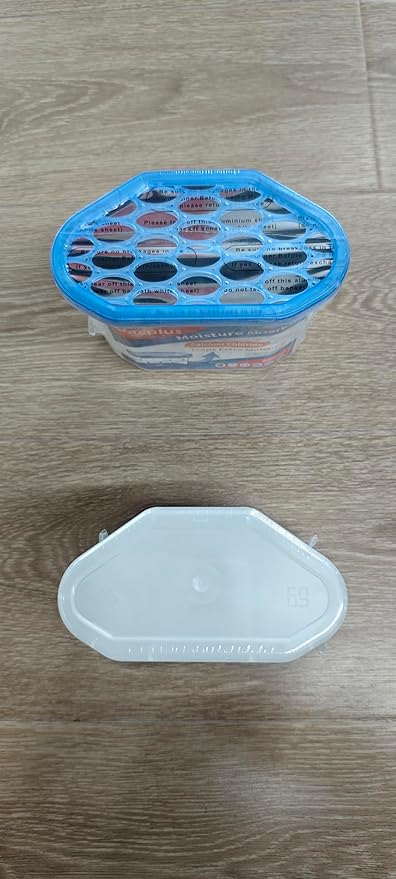 Vacplus Moisture Absorbers 16 Pack, 10.5 Oz, Humidity Absorber Boxes Attracts Extra Moisture from Your Bathroom, Closet, Kitchen, Dehumidifier for Closet (Fragrance Free), Blue