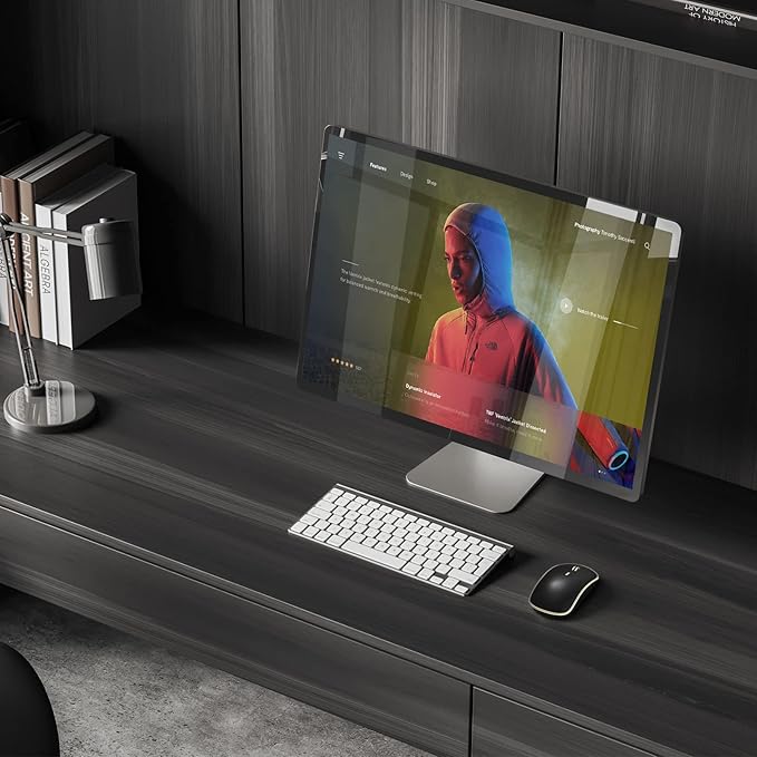 JOYACCESS Silent Wireless Mouse, Portable USB Mouse with 5 Adjustable DPI Levels for Desktop, Notebook, MacBook, Chromebook, PC (Black Gold)