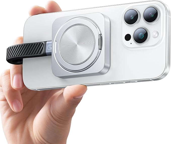 ORICO 2TB Magnetic External SSD with Kickstand, Up to 2000MB/s, 4K ProRes HDR Record and Store, Aluminum Alloy, MagSafe Portable SSD for iPhone 16 Pro Max, Tablet, Computer - CZ20PLUS