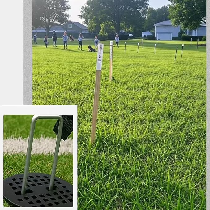 JKKGS 6-Inch Landscape Staples, 50-Pack, Hot-Dip Galvanized Heavy-Duty Steel, U-Shaped Garden, Yard, Tent Stakes for Landscape Fabric, Weed Barrier, Plant Covers, Lawn, Turf Grass, Christmas