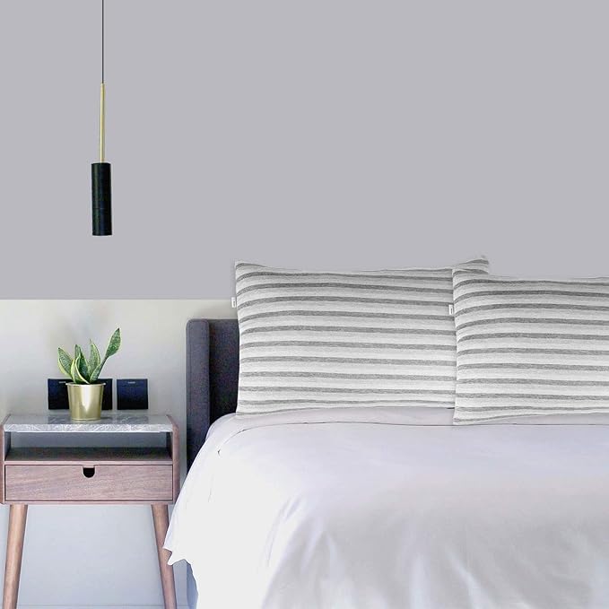 Ailemei Direct Cooling Pillowcase Set of 2, Double Sided with Hidden Zipper, Japanese Icy-Jade Fiber, Breathable and Moisture-Wicking, Easy to Clean, Machine and Hand Washable