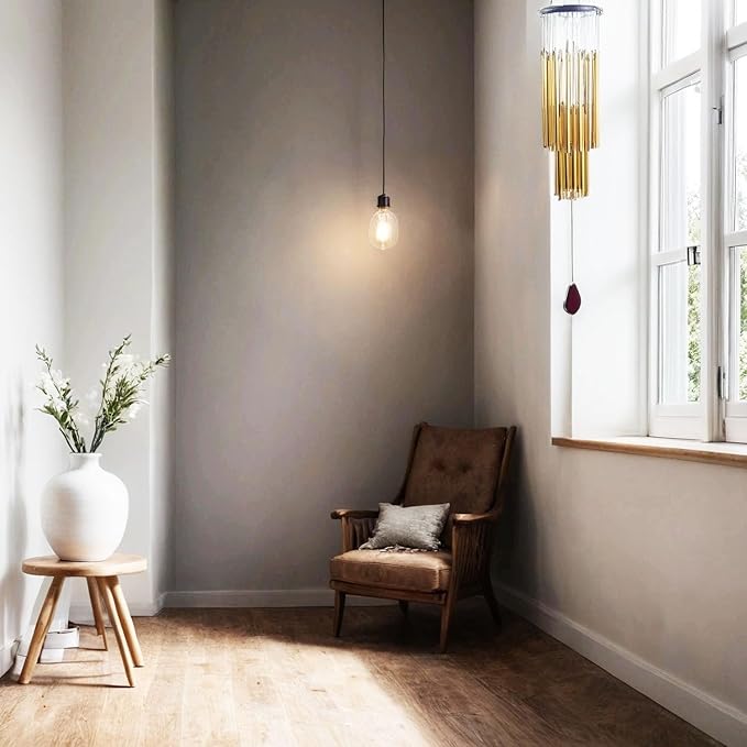 33" Wind Chimes for Outside, Gold Lovely Wind Chimes with 27 Aluminum Tubes Courtyard Decoration for Mother Father Gift Home Decor Garden Patio Balcony