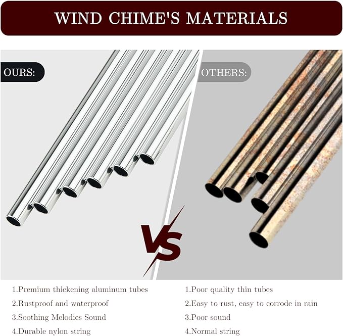 Wind Chimes for Outside, 32" Memorial Wind Chimes for Loss of Loved One Mother Father, Memorial Sympathy Gift Outdoor Garden Patio Decor, Deer Xmas Decorations (Silver)