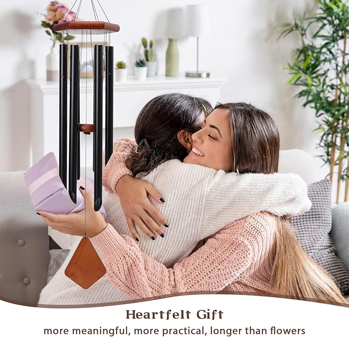 MUMTOP Wind Chimes for Outside - Deep Tone Memorial Sympathy Wind Chimes Outdoor, 35.4 Inch Windchimes Clearance for Garden, Patio,Yard Decor Gift