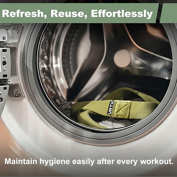 VRTX Stretch Straps for Exercise | Yoga & Pilates Stretching Bands w/ 7 Loops | Resistance Bands for Fitness Workout, Home Gym, Physical Therapy | Soft Mesh Cloth, Durable – Single Pack