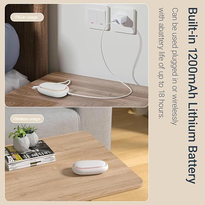 Travel Mini Diffuser for Essential Oils Multifunction Waterless Mini Car Aromatherapy Diffuser for Room Office Bedroom(Black)