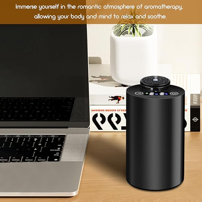 Diffuserlove Waterless Car Aromatherapy Diffuser, Portable Travel Cordless Air Diffuser, Rechargeable Scent Machine, Green