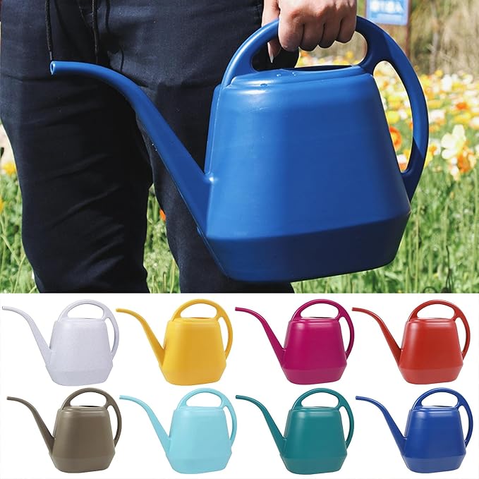 Indoor Watering Cans for House Plants 1 Gallon Plastic Watering Pots for Outdoor Plants with Handle Durable Plant Watering Devices for House Plants Succulent Bonsai Garden Flower Gardening Tools