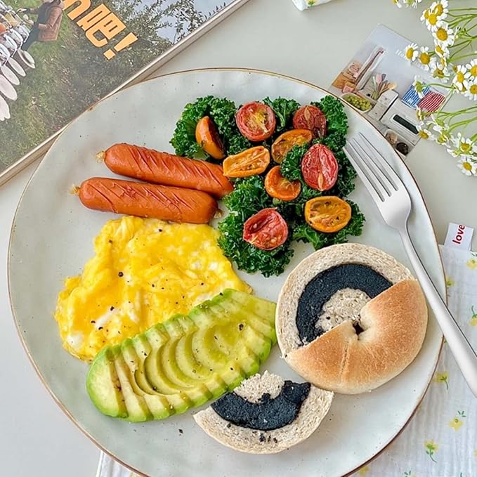 Pleafind 24-Pcs Dinner Forks, 7.1 Inch Forks Silverware, Silverware Forks, Stainless Steel Forks, Mirror Polished Forks Silverware Set, Forks Use for Home, Kitchen or Restaurant, Dishwasher Safe