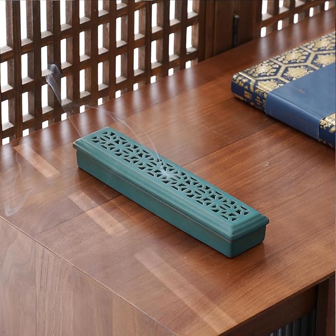 Incense Holder for Sticks,Ceramic Insence-Stick Holder Ash Catcher,Incense Holder Timkburner for Meditation Yoga Spa Room Decor