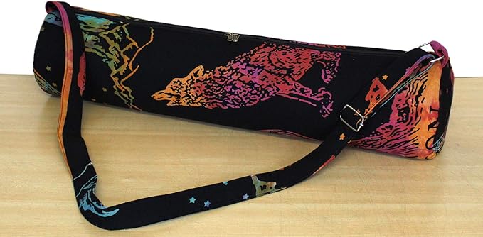 ICC Black Gold Mandala Full-Zip Exercise Yoga Mat Carry Bag Gym Beach Pilates Carrier Bags Hippie Mandala Indian Cotton Bag