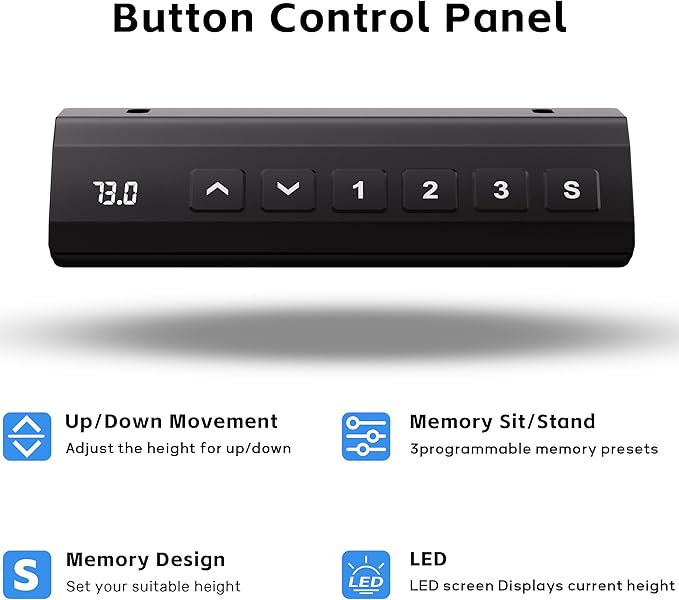 330lbs Dual Motor Standing Desk Frame for 40 to 90″ Desktop, Electric Adjustable Legs with Memory Presets, Stand Up Desk Frame Workstation for Home Office, White Frame Only