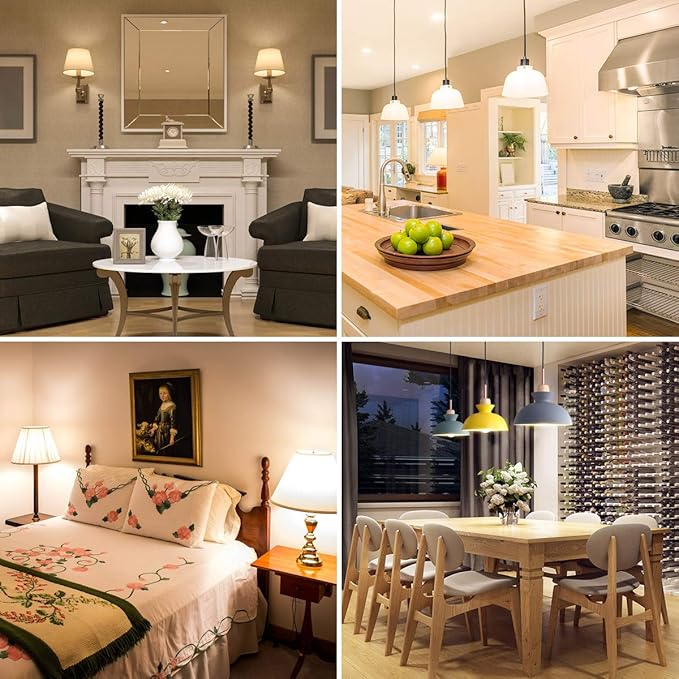 Lepro LED Light Bulbs 60 Watt Equivalent, 9W 800 Lumens Non-Dimmable, Warm White 2700K, A19 E26 Standard Medium Base, 10000 Hour Lifetime 3 Count (Pack of 1)