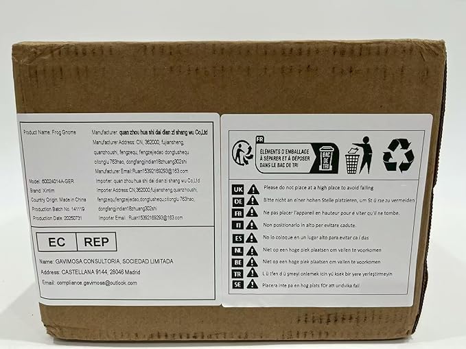 Outdoor Garden Frog Gnome Statue, Garden Gnomes Outdoor Figurine, Sculptures & Statues, Decoration for Outside Yard Lawn Patio Porch Home Decor, Green Nomes Knome Ornament