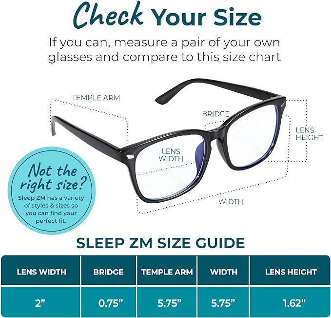 100% Blue Light Blocking Glasses - Women + Men - Better Sleep - Anti Eye Strain Protection - Computer Screens Gaming