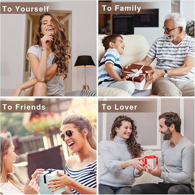 ttstar Essential Oil Diffuser Bracelet Stainless Steel Aromatherapy Locket Adjustable Diffuser Bracelet with 24pcs Refill Pads in 12 Colors Gift Set for Women Girls Mother's Day Christma(Tree of Hope)