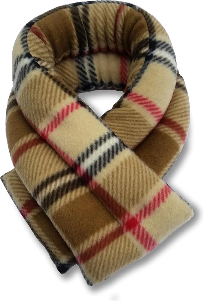 SunnyBay Microwave Heating Pad, Microwavable Heated Neck and Shoulder Wrap, Soothing Weighted Moist Heat or Ice Pack with Flaxseed and Lavender, 26x5 Inches, 2.5 lbs, Made in USA, London