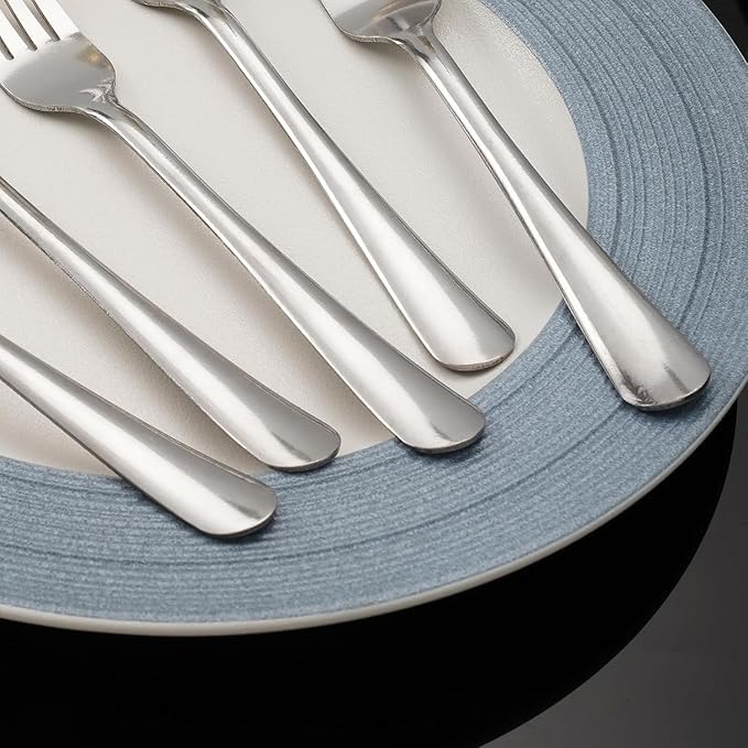 60 PCS Dinner Fork Set - Stainless Steel Silverware Fork 7.1 Inch with Dishwasher Safe Flatware Forks for 60,Table Forks for Home,Kitchen or Restaurant
