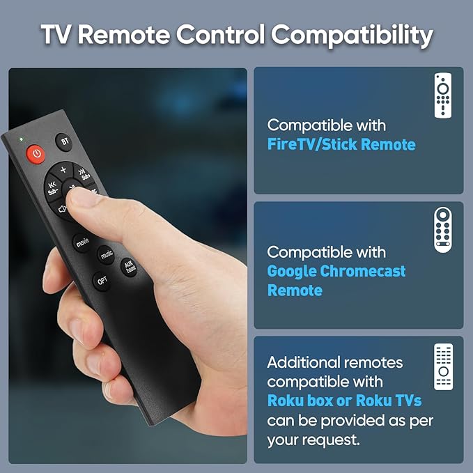 Saiyin Soundbar with 4'' Subwoofers - 70W Rounded-Edge Subwoofer & Compact Soundbar for TV, 2.1 Audio Enhanced Surround Sound System for TV, Bluetooth/Optical/AUX Connection for TV/PC