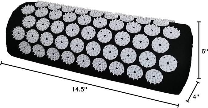 Acupressure Massage Pillow Acupuncture Massager for Neck Back Head Pain Relief,Black