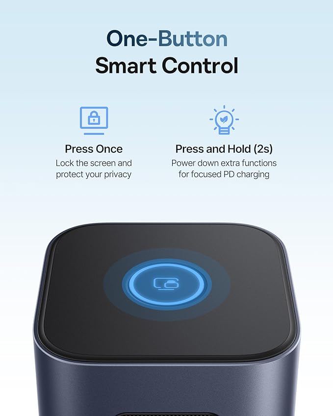 Baseus Docking Station Dual Monitor for macOS/Win, Nomos Mac Air(12 in 1) Laptop Docking Station with 4K HDMI, 10Gbps USB Ports, 1Gbps Ethernet, PD 100W(No Power Adapter)