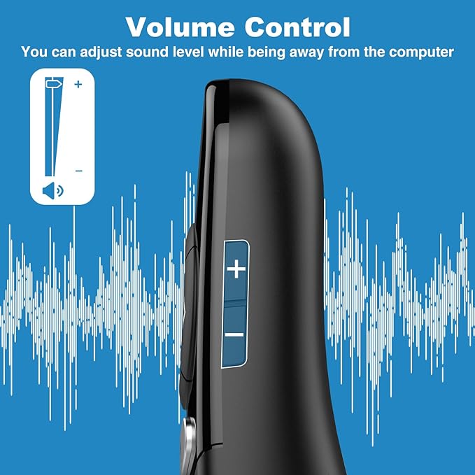 2 in 1 USB Type C Spotlight Presentation Clicker, Advanced Digital Highlighting Magnifier Wireless Presenter for for LED LCD, 2.4GHz PowerPoint Presentation Remote