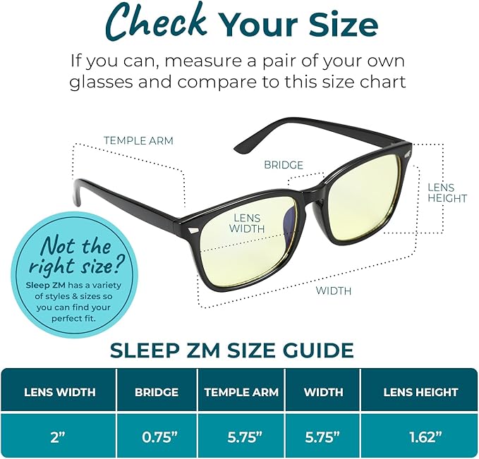 100% Blue Light Blocking Glasses - Women + Men - Better Sleep - Anti Eye Strain Protection - Computer Screens Gaming