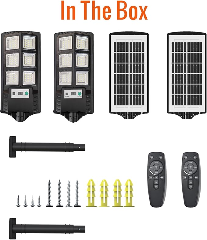 Outdoor Solar Lights, Dusk to Dawn Motion Sensor Waterproof LED Street Outside Flood Powered Lighting, Bright Wall Patio Flag Lights for Garden Yard Garage with Remote