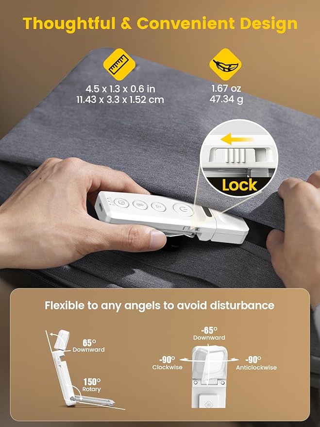 Glocusent Book Lights for Reading at Night, Rechargeable Book Light Clip on - 3 Colors & 5 Brightness, Reading Lights for Books in Bed with Sleep Aid & Timer, Travel Lock, Perfect for Bookworms, Kids