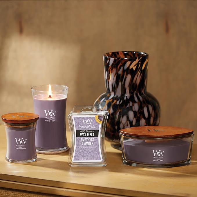 WoodWick Ellipse Candle Amethyst & Amber 16 oz.