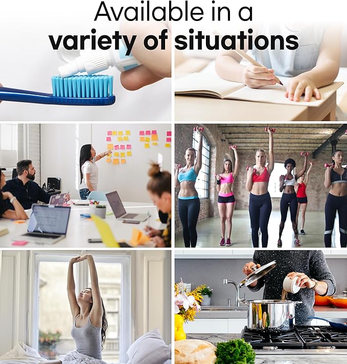 Cube Pomodoro Timer, Rechargeable Small Cute, Timer for Kids and Classroom, Kitchen, Cooking, Workout & Study Countdown, Time Management Tool (Floral White)