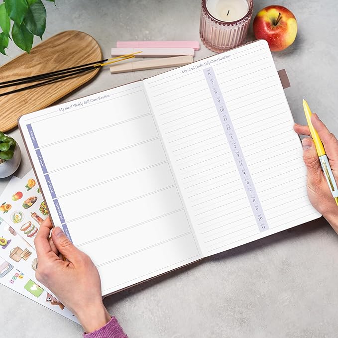 Legend Self-Care Journal – Guided Daily Reflection Notebook for Mental & Physical Health – Mood & Personal Development – 3-Month, 7x10” (Terracotta)