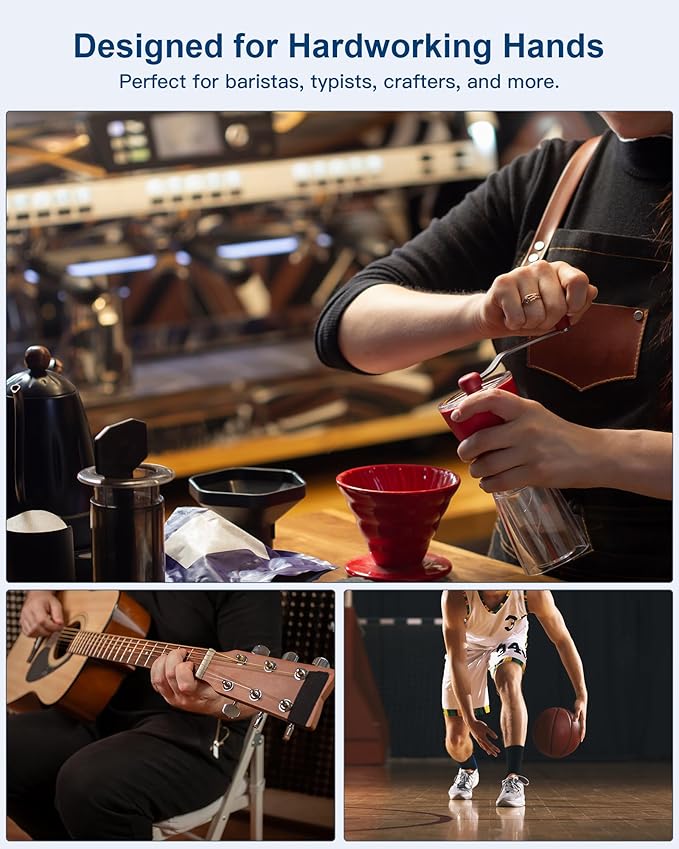 Hand Massager with Heat and Compression – Full-Hand & Wrist Air Massage with Palm Roller – 6 Modes & Intensities – Soothing Comfort for Daily Use